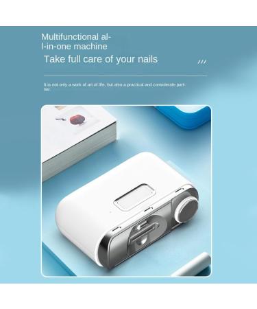 Lanlousy 1 Piece USB Rechargeable Nail Trimmer Grinder Clipper Polishing Tools with Light for Baby Adult - Buy Online on GoSupps.com