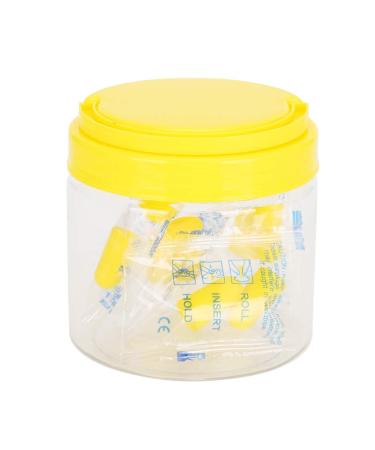 30 Pairs Noise Blocking Foam Ear Plugs Soft Foam Solid Color Ear Plugs Yellow Silent Sleep Study Ear Plugs for Sleep and Study