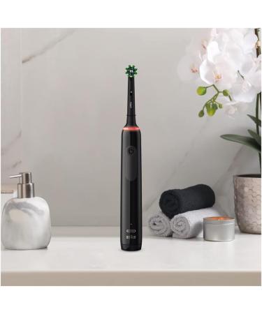 Oral-B Pro 3 3900 Electric Toothbrush Double Pack - 3 Cleaning Modes 360 Pressure Control | Best Dental Care by Braun Black & Brown - Buy Online on GoSupps.com