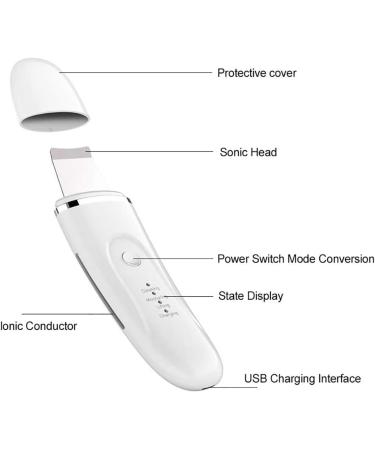MU Facial Skin Cleaning Agent | Multifunction USB Electrical Detox Cleanser for Deep Face Cleaning & Massage - Buy Online on GoSupps.com