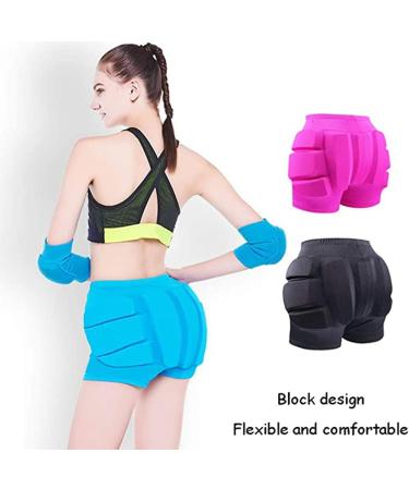 LIUHUO Hip Pad Protector Padded Shorts - Black Small for Ski, Roller Skating, Snow Crash - Tailbone & Butt Protection - Buy Online on GoSupps.com