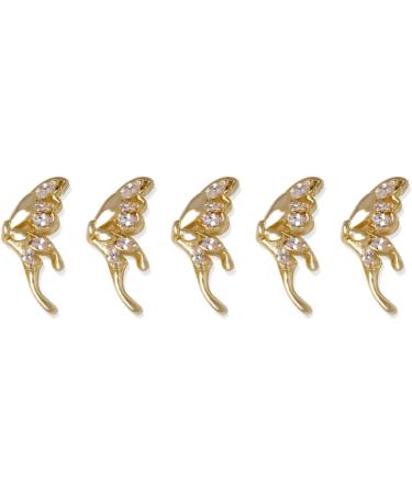 FEIlei 5Pcs Zircon Nail Art Rhinestones Crystal Gems for Nail Decor Rings Earrings DIY - Buy Online on GoSupps.com