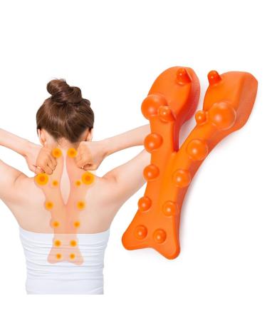 Utensils for back massage trapezius stretcher neck and back extensor crab neck cushion trigger point massage device for neck and shoulder relaxation upper back massage point