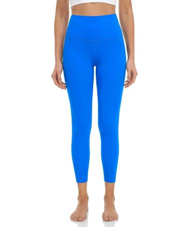HeyNuts Pure&Plain 7/8 Athletic Leggings for Women | Tummy Control Workout Pants | Buttery Soft and Comfortable | Small Poolside Blue | 25 - Buy Online on GoSupps.com