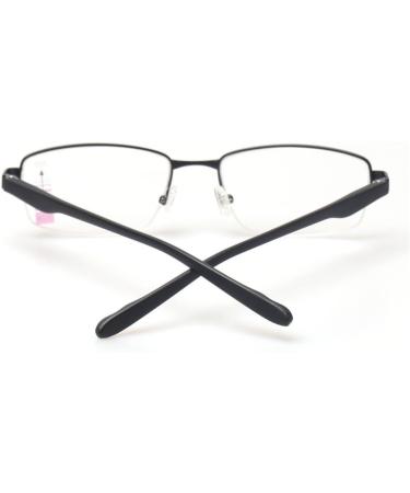 Kerecsen Progressive Multifocus Reading Glasses - Metal Half Frame Black 2.0 Diopters - International Shipping Available - Buy Online on GoSupps.com