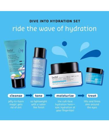 Buy belif Aqua Bomb Dive Into Hydration Set | Korean Skincare Value Set | Moisturizer Makeup Remover Toner & Eye Cream - Buy Online on GoSupps.com
