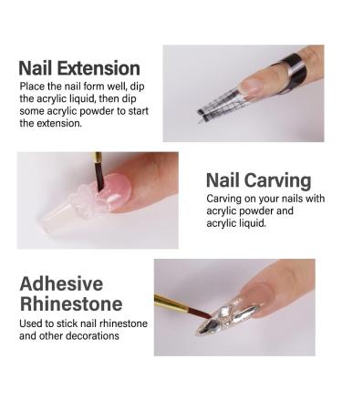 Magic Armor 3PCs Acrylic Powder Set - Clear Rosa White 20g | Slow Curing Professional Acrylic Powder for 3D French Nail Manicure & DIY Extensions | NADARYLYL 60g - Buy Online on GoSupps.com