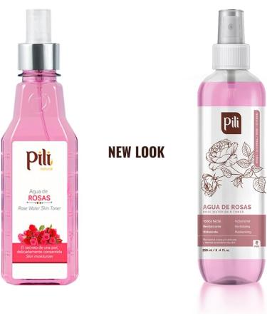 PILI Rose Water Facial Toner for Sensitive Skin - Refreshing & Moisturizing Natural Rose Extract Glycerin - 8.4 oz - International Shipping Available - Buy Online on GoSupps.com