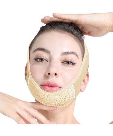 Double Chin Reducer V Line Chin Strap Face Lifting Tape Soft Chin Strap for Women Restore Skin Elasticity Skin Color - Buy Online on GoSupps.com