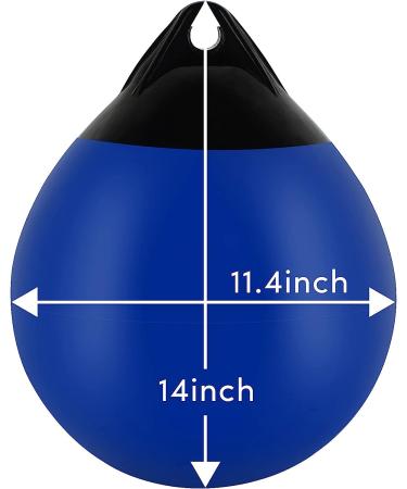 VEITHI Boat Buoy Ball Fender Round Anchor Buoy for Small Boat/Yacht - Blue 11.4x14inch - Buy Online on GoSupps.com