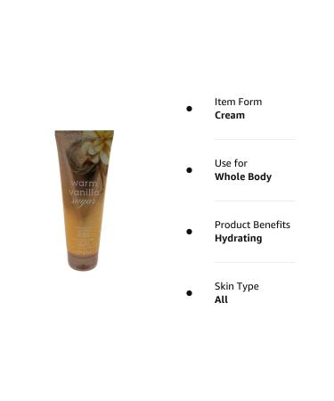 Bath & Body Works Warm Vanilla Sugar Ultra Shea Body Cream 8 Oz - Vanilla Scented Body Moisturizer - Buy Online on GoSupps.com