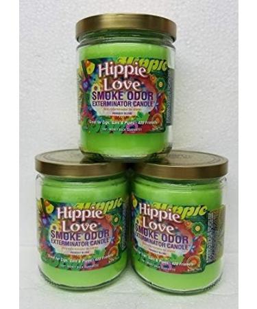 Buy Smoke Odor Exterminator 13 oz Jar Candles - Hippie Love Set of 3 | International Shipping Available - Buy Online on GoSupps.com