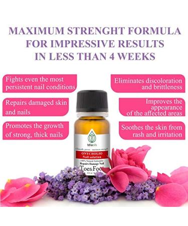 Teliaoils Oregano Healthy Nails Synergy Oil Blend - Maximum Strength Repairing Oil for Toenail Conditions - Natural Solution for Discolored, Yellow, and Brittle Nails - 0.33 Oz - Buy Online on GoSupps.com
