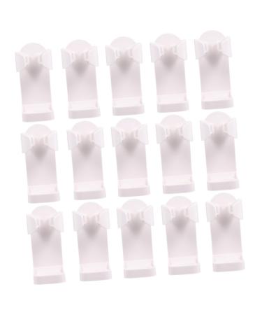 DOITOOL 15 Pcs Razor Holder Clothes Rack White Old Customers Wall Brush Holder Plastic