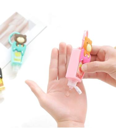 3x Silicone Hand Disinfectant Holders for Kids - 30ml Travel Case Portable & Leak-Proof | No Liquid Needed - Buy Online on GoSupps.com