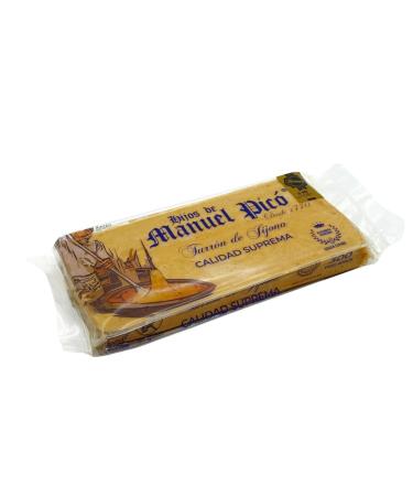 Hijos de Manuel Pic - Nougat de Jijona Artisanal Amande Marcona Moulue Nougat Tendre Traditionnel Miel Fabriqu Jijona Douceur de No l Gourmande Espagnole Artisanal (500 g)