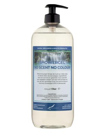 Claudius Showergel No Scent No Color 1 liter with pump transparent