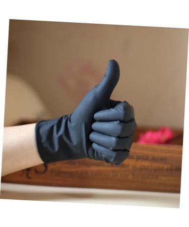 Vaguelly 10pi ces Kit Moufles De Protection Noirs Latex R utilisables Pour Teinture Capillaire Et Soins Salon Professionnel - Buy Online on GoSupps.com