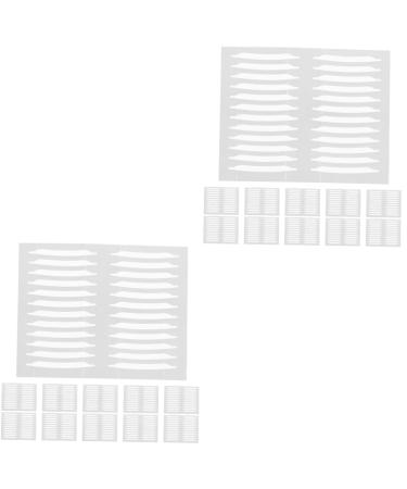 Beavorty Eyelid Tape Stickers 60 Sheets Double Sided Double Eyelid Sticker Transparent Stickers Korean Deco Stickers Clear Double Instant Eye Lift Strips 2.7x0.4x0.1cmx2pcs Whitex2pcs