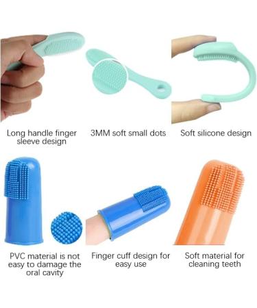 Luntskt 14-Piece Dog Toothbrush Set | Triple & Double-Headed Brushes | Finger Toothbrushes for Optimal Pet Dental Care - Buy Online on GoSupps.com