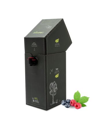 JuiceBox Syrup Light - 2 liters makes 52 liters of ready-to-drink beverage sustainable vegan delicious & hardly any calories (Berry Bomb Light)