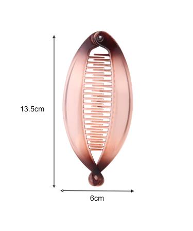 Nitaiun 6-Piece Banana Clips Set - Hair Clips for Women & Girls 14 cm Fish Comb Combs Tinted Ridge Design - Buy Online on GoSupps.com