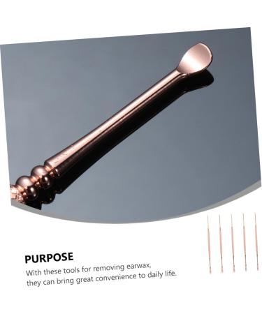 SHERCHPRY 5pcs Earpicks Earpicks Earwax Scoop Ear Cleaning Tool Gentle Ears Sturdy Design for Daily Care - Buy Online on GoSupps.com