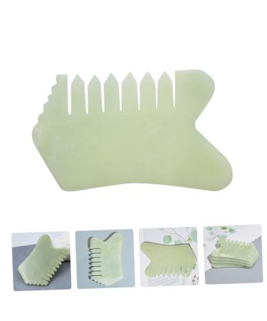 Plafope Jade Massage Comb - Enhance Hair & Scalp with Gua Sha Tool | International Shipping Available - Buy Online on GoSupps.com