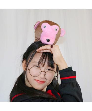 Bottone Cartoon Animal Headbands Stage Monkey Ears Hair Hoop Ears Makeup Hairband Cartoon Headwear Party Accessory Coffee monkey white - Buy Online on GoSupps.com
