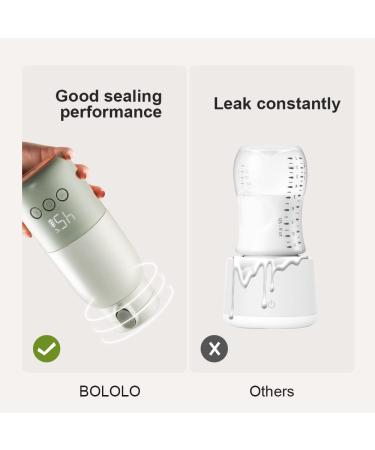BOLOLO Portable Milk Warmer | Fast Charging & Cordless | 10oz Capacity | Ideal for Breastmilk, Formula, Water | Baby Flask for Travel - Buy Online on GoSupps.com