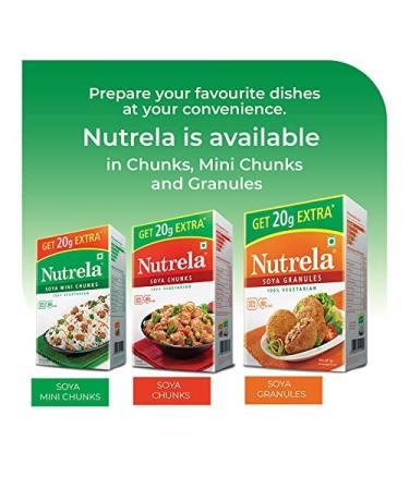Nutrela Soya Mini Chunks 200g - High Quality Plant-Based Protein - Buy Online on GoSupps.com