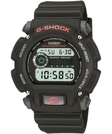 Casio DW9052 Series Men’s Digital Watch G-Shock 1/100 SEC Stop Watch Countdown Timer LED Light 200M WR Shock Resistant Dual Time 2 Yr Batt - DW9052-1V - Multi