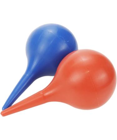 Faotup 2PCS 90ML Ear Bulb Syringe Set - Soft Rubber Suction Ear Cleaner - Hand Bulb Syringe for Ear Washing - Red and Blue - Buy Online on GoSupps.com