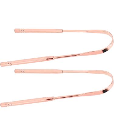 Buy KENANLAN 2 Pack Stainless Steel Tongue Scraper - U-Shaped Tongue Cleaner for Oral Care & Hygiene (Rose Gold) | International Shipping Available - Buy Online on GoSupps.com