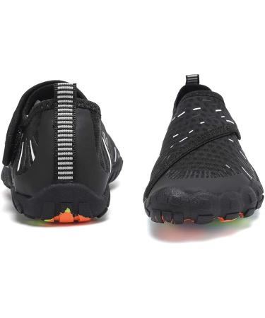 CIOR Kids Water Shoes - Lightweight Aqua Sneakers for Boys & Girls | Fast Dry Athletic Shoes (Big Kid Size 4, Black/White) - Buy Online on GoSupps.com