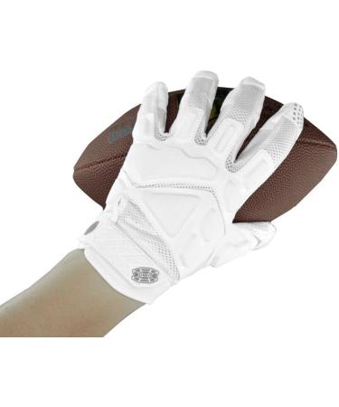 Seibertron G.A.R.G 2.0 Gel Filled Anti-Impact Ultra-Stick Football Gloves for Youth & Adults - White Size L | International Shipping Available - Buy Online on GoSupps.com