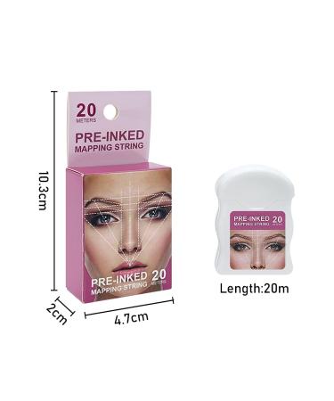 Pinkiou Eyebrow Mapping String for Microblading | Pre-Inked Brow Map Line Tool for Permanent Makeup and Tattoo Artists - Buy Online on GoSupps.com