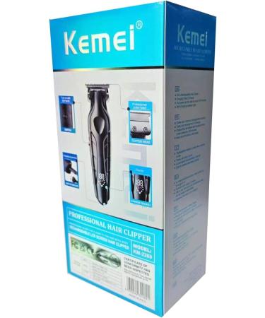 KEMEI 2269 Hair Clippers Men Professional T Blade Zero Gap Trimmer Electric Barber Trimmer Cordless Hair Clippers Rechargeable Beard Trimmer with LED Display - Buy Online on GoSupps.com