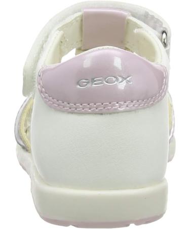 Geox Baby Girls' B Verred B First Walking Shoes - Size 7 UK, White Pink - Buy Online on GoSupps.com