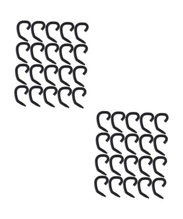 Besportble 40 STK Extension hooks for ear bracket headphone hanger clothes tissue ear covers for headphones mask hookers hanging horn for hearing protection masks buckle accessories