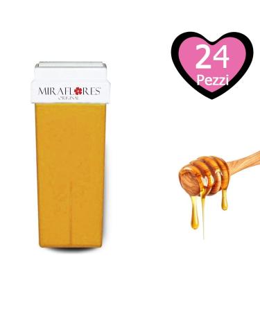 Patrone Refill Wax for Hair Removal - Liposoluble Natural Honey 100ml - Miraflores Original Made in Italy - Buy Internationally - Buy Online on GoSupps.com