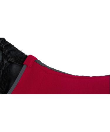 Marengos Economic Sweat Rug - Breathable Fleece Transport Blanket for Horses - Removable Cross Strap - 135cm Pomegranate - Buy Online on GoSupps.com