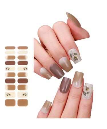 AJTUTUS Semi Cured Gels s Stickers Light Required s Polish Strips Gels Strips s Decortions for Party Wedding