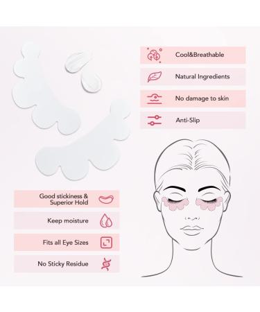 Lunamoon Eye Pads for Eyelash Extensions | Hydrogel Eye Patches | 50 Pairs (Flower Pink) - Optimal for Lifting & Coloring - Buy Online on GoSupps.com