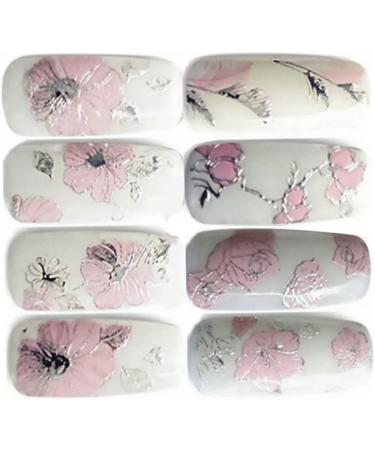 Nail Art Decal Sticker 2 Sheets 3D Nail Art Stickers Nail Art Decals DIY Decorations Water Transfer Nail Care Adhesive Manicure Stickers - Buy Online on GoSupps.com