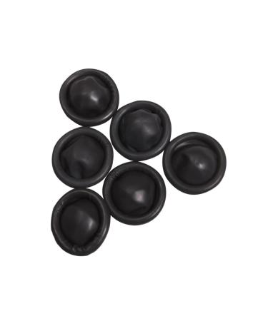 NOLITOY 100pcs Fingertip Gloves Thumb Support Gel Caps Black Gel Black Crib Mallet Covers Black M