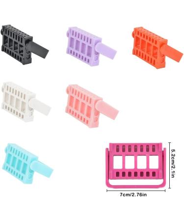 AUklOPVZZ Nail Drill Bits Holder 16 Holes Lightweight Containers Storage Box Adjustable Showing Stands Manicure Drill Accessory Blue - Buy Online on GoSupps.com
