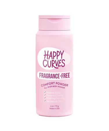 Comfort Powder: Talc Free Anti Chafe Body & Foot Powder Deodorant to Control Inner Thigh Chafing Private Areas and All Over Body for Women (4 Ounce (Pack of 1) Fragrance-Free) 4 Ounce (Pack of 1) Fragrance-Free