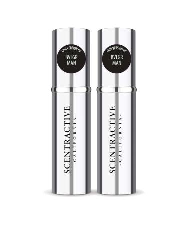 CA Perfume Impression of Bvlg Man For Men Replica Version Fragrance Dupes Concentrated Long Lasting Eau de Parfum Spray Refillable Atomizer Bottle 0.17 Fl Oz/5ml-X2 BVLGR BVLGR MAN IMPRESSION 0.34 Fl Oz (Pack of 1)
