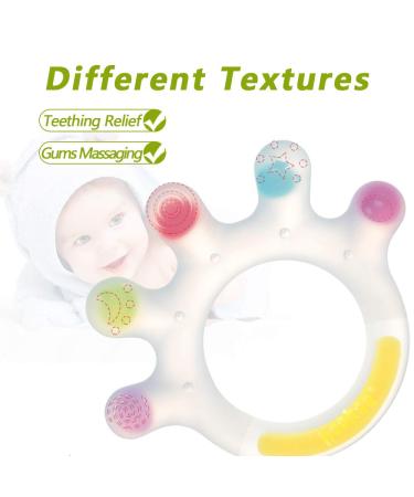 Haakaa Large Palm Baby Teething Toys | Food Grade Silicone Teethers for Babies | BPA Free Teething Relief Chew Toys (0-6 Months & 6-12 Months) - Buy Online on GoSupps.com